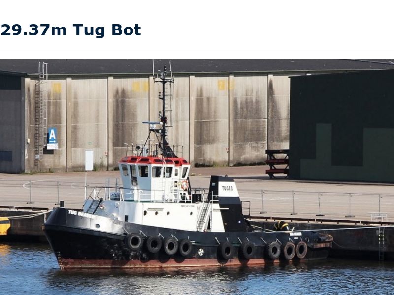 29.37m Tug Boat for sale